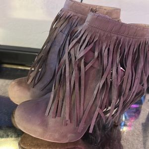 Fringe Boots - Never Worn